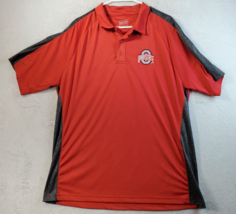Ohio State Buckeyes Authentic Polo Shirt Mens Size XL Red Short Sleeve F... - £13.40 GBP