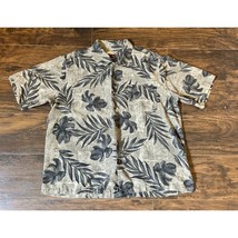 Havana Jacks Cafe Mens XXL Green Hawaiian Palm Leaves Short Sleeve Shirt - £15.45 GBP