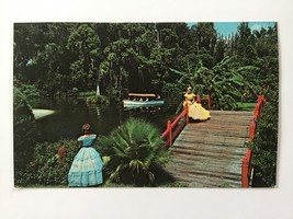  Vintage Postcard Unposted ✉️ Cypress Gardens Bridge &amp; Waterway Florida Usa - £1.95 GBP