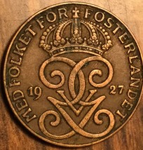 1927 Sweden 2 Ore Coin - £1.66 GBP