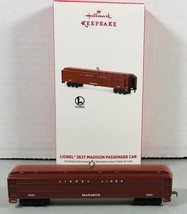 2016 Hallmark &quot;Lionel 2627 Madison Passenger Car&quot; Die Cast Ornament New In Box - £5.13 GBP