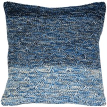Hygge Storm Blue Knit Pillow, with Polyfill Insert - £40.14 GBP