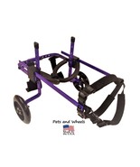 Pets and Wheels Dog Wheelchair - For XS/S Size Dog - Color Purple 12-25 Lbs - $179.99