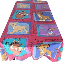 The Lion King Twin Bed Flat Sheet Simba Nala Pumba Zazu Disney Vintage F... - £18.00 GBP