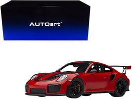 Porsche 911 (991.2) GT2 RS Weissach Package Guards Red with Carbon Stripes 1/18 - £235.31 GBP