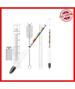 Accurate Triple-Scale Hydrometer Kit for Home Brewing: 2 PCS Plus Access... - $501.85 MXN