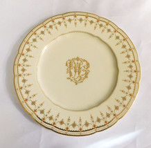 Spode-Bailey, Banks and Biddle Dinner Plate with Raised Gold and Enamel # 10628 - £154.31 GBP