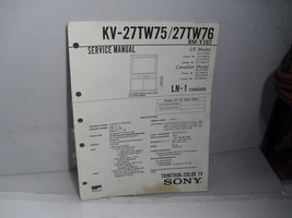 sony kv-27tw75/76 service manual - $2.96