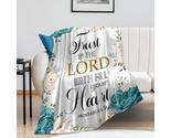  Bible Verse Scripture Prayer Throw Blanket Soft Flannel Healing Blanket... - $32.08
