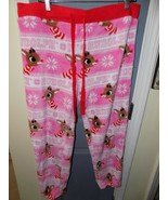 Rudolph Plush Fleece Lounge Sleep Pants Size XL (16/18) Women&#39;s EUC - $32.62 CAD