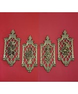 Set of 4 Spring Summer Fall Winter Wall Plaques Set Dart Industries Vintage - $37.39