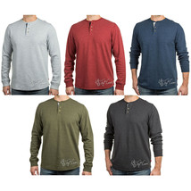 NWT Levi&#39;s Men&#39;s Long Sleeve 3 Button Classic Fit Soft Warm Thermal Henley Shirt - £23.96 GBP+