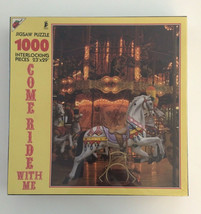 Apple Street 1000 Piece Puzzle Come Ride With Me New Sealed Box Horse Carousel - £13.15 GBP