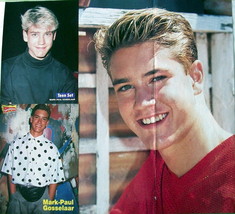 MARK-PAUL Gosselaar ~ 3 Color Vintage Pin-Ups, Poster From 1990-1991 ~ Clippings - £5.36 GBP