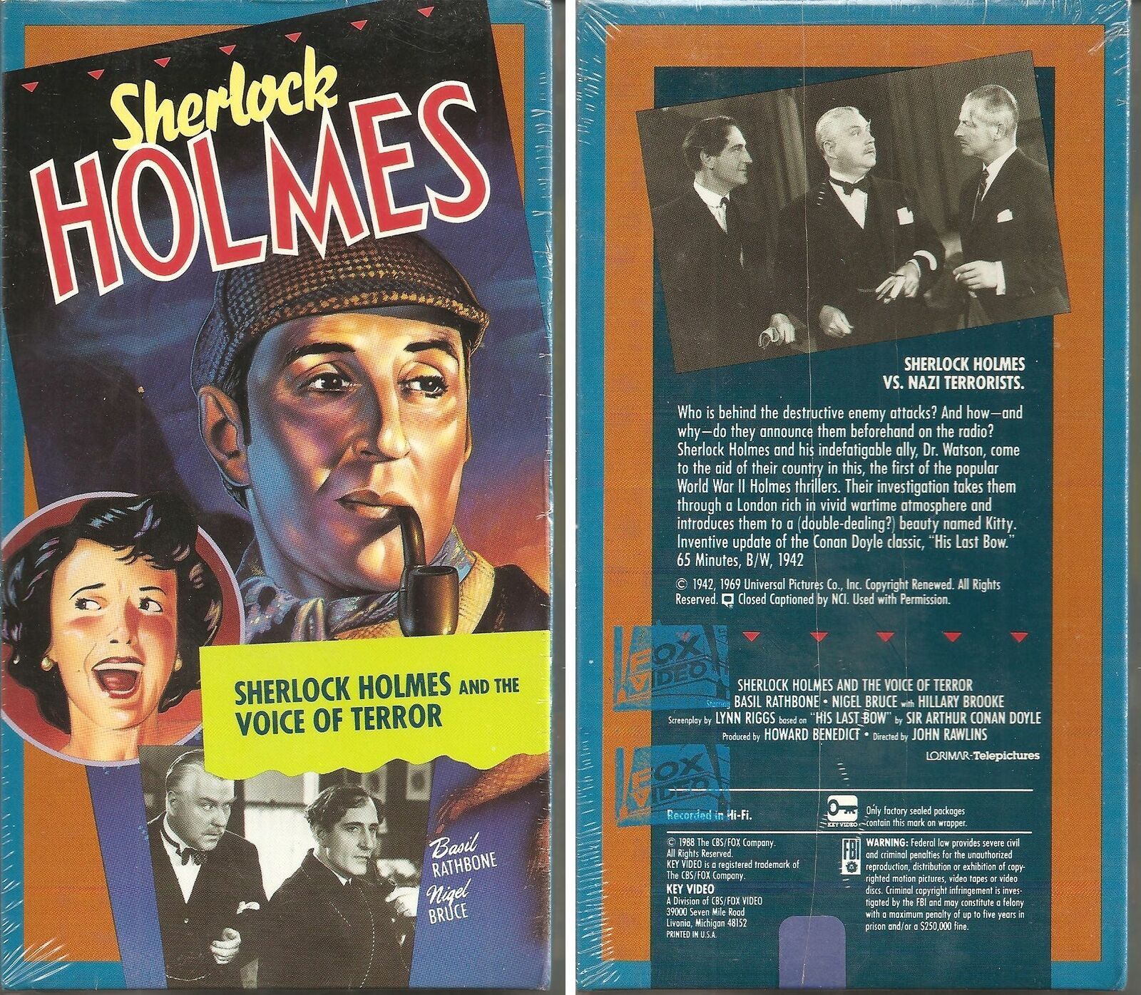 Primary image for Sherlock Holmes and the Voice of Terror [VHS]