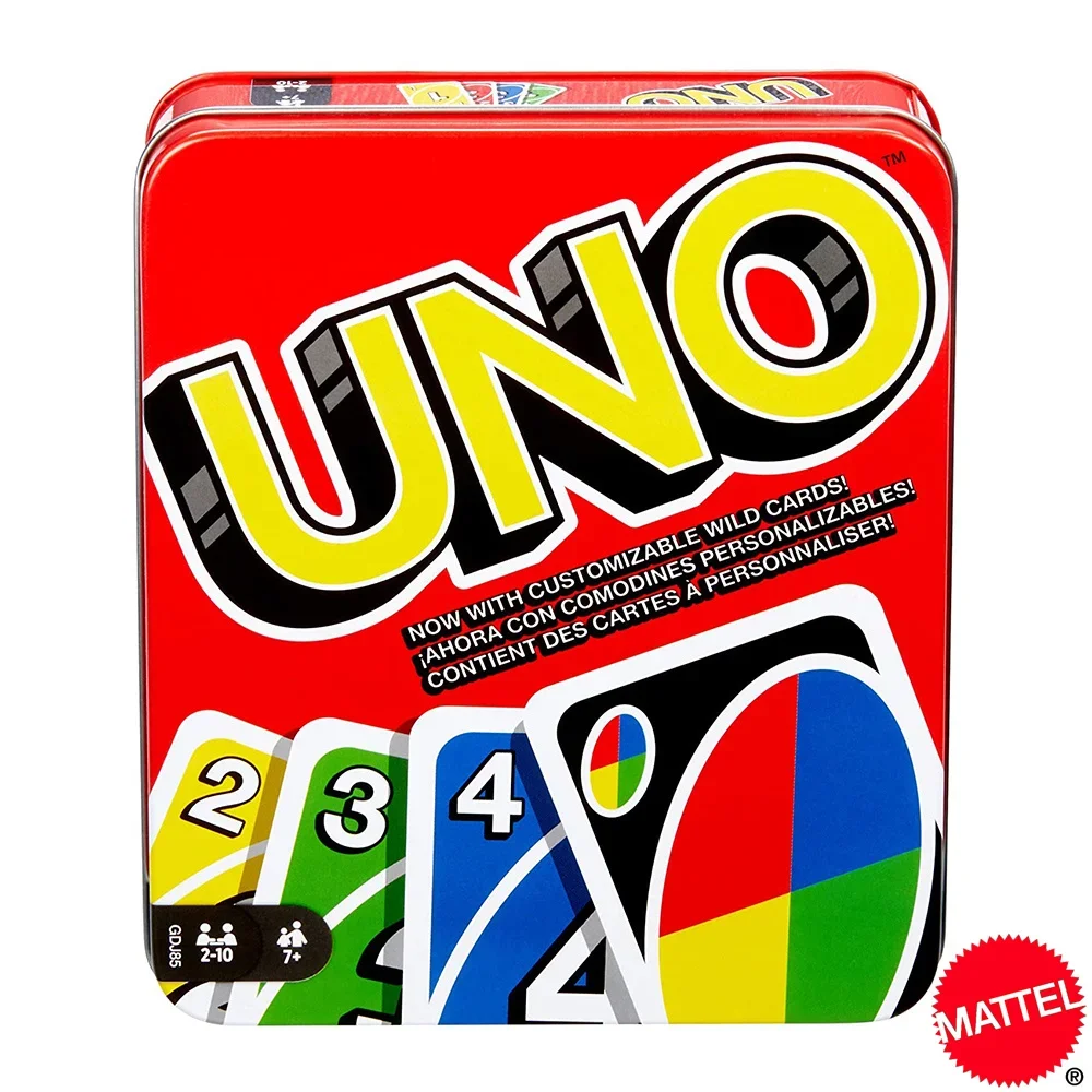 Mattel UNO Tin Box Classic style Games Family Funny Entertainment Board Game Fun - £8.07 GBP+