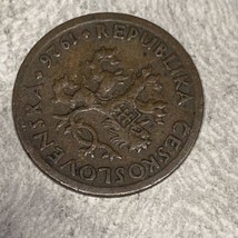 CZECHOSLOVAKIA 1926  10 HALER - $2.72 CAD