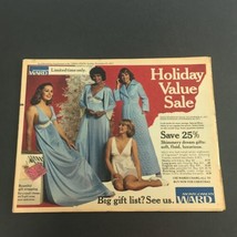 VTG November 27 1977 Montgomery Ward Holiday Value Sale Circular Adverti... - £14.85 GBP