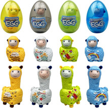 4 Pack Jumbo Alpaca Deformation Prefilled Easter Eggs with Toys inside f... - $12.16