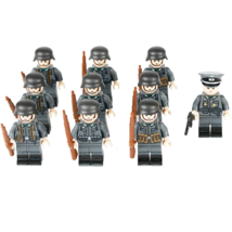 10pcs WW2 German army 1st Infantry Division Minifigures Accessories - £20.43 GBP