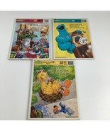 Sesame Street Frame Tray Puzzles Big Bird Cookie Monster Oscar Grouch Vi... - $33.78 CAD
