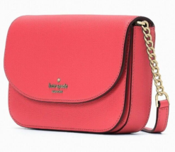 Kate Spade Kristi Chain Flap Crossbody Bag Coral Leather KA698 NWT $249 Purse FS - £73.17 GBP