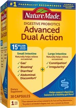 Nature Made Digestive Probiotics Advanced Dual Action, Dietary Supplement for Di - £32.76 GBP