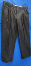 GEORGE BLACK SOOT STYLE GM33205 PLEATED FRONT MENS FORMAL WORK PANTS 38X29 - $19.43