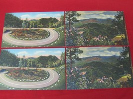 Vintage Lot of 4 Giant Jumbo Sized Great Smoky Mountains National Park Postcards - £19.77 GBP