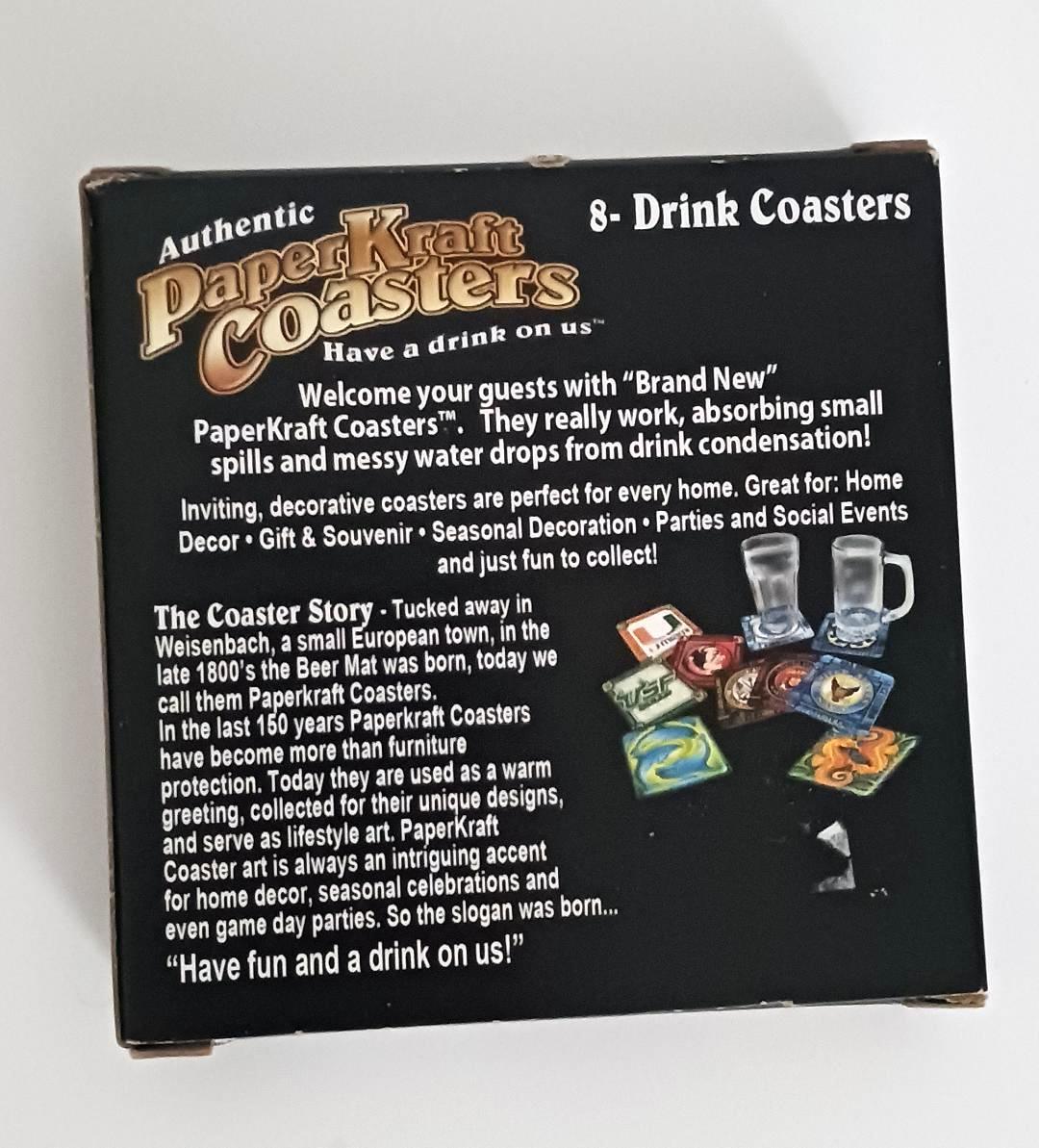 Image 1 of Paperkraft Drinking Coasters Great Smokey Mountains Set 8 Paper Kraft Coasters