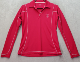 Under armour Golf Shirt Womens Small Pink Beacon Hill Country Club Collared - £16.01 GBP