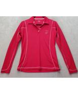 Under armour Golf Shirt Womens Small Pink Beacon Hill Country Club Collared - $20.27