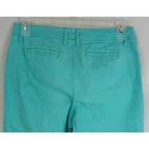 St John&#39;s Bay Aqua Sail Secretly Slender Capri Pants Size 12 - £13.05 GBP