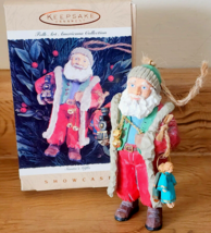 Hallmark Keepsake Ornament SANTA&#39;S GIFTS 1996 Folk Art Americana Collection - £7.13 GBP