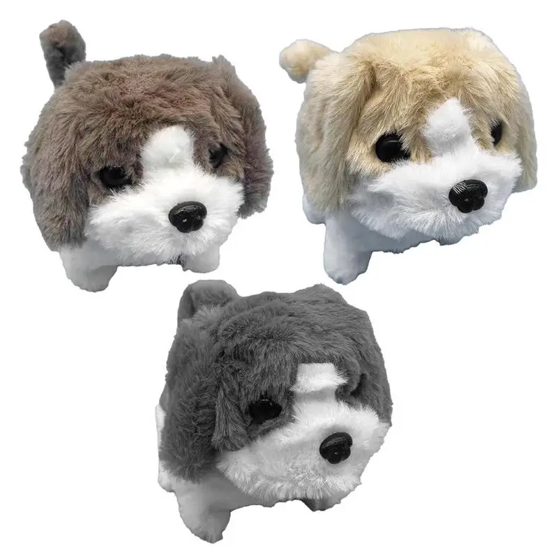 Electric Plush Dog Cute Electric Puppy Electronic Toy Can Walk Bark Nod Electric - £10.52 GBP+