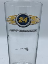 Vintage Jeff Gordon Flaming 24 Beer Glass, 6&quot; Tall, NASCAR, 2006 HGL LLC - £10.97 GBP