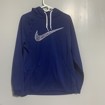 Nike Hoodie Mens Large Blud Dri Fit Pullover Long Sleeve Sweatshirt - $405.07 MXN
