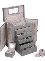 Worldwide | Extra Large Jewellery Box 6 Layer Storage Drawer Box Organiser Case - £79.43 GBP