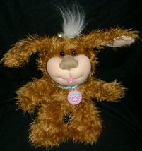 11&quot; 2005 CABBAGE PATCH KIDS PUPPY DOG STUFFED ANIMAL PLUSH TOY BROWN TAN... - $19.00