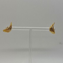Vintage Givenchy Gold Tone Pierced Earrings - £54.97 GBP