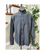 Express Men&#39;s Gray 100% Cotton Long Sleeve Collared Button Down Shirt Si... - £30.44 GBP