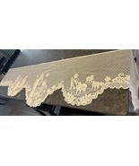 Vintage Mantle Lace Runner Nativity Scene 94&quot;, Ivory - $39.04 CAD