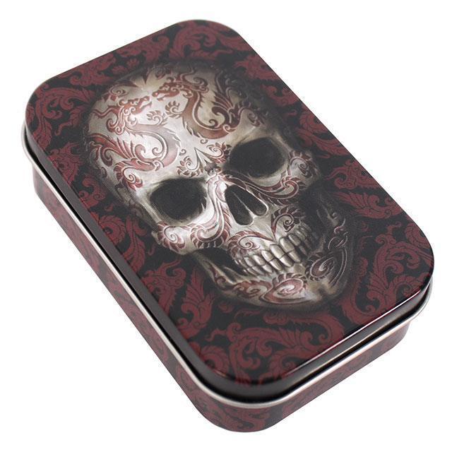 Gothic/Pagan/New AGe/Celtic small Oriental Skull Tin by Anne Stokes 9.6c... - $6.94