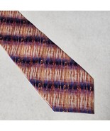 John Blair Men&#39;s Tie 100% Silk Diagonal Stripe Pattern  - $9.98