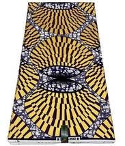 African Super Premium Gold Wax Print – Shimmering Delicacy - $65.00