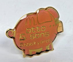 Mcdonalds Otto &amp; Sons Stockyards Pig Lapel Pin Collectible - $7.02 CAD