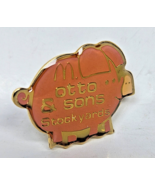 Mcdonalds Otto &amp; Sons Stockyards Pig Lapel Pin Collectible - $91.53 MXN