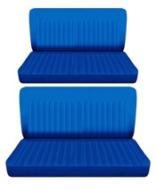 Fits 1963 Ford Galaxie 4 door sedan Front and Rear bench seat covers  blue - £102.68 GBP