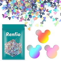 1.75 Oz 50G Holographic Mickey Mouse Confetti Glitter Mickey Mouses Shap... - $20.88
