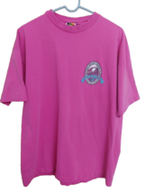Vintage Pipeline XL Single Stitch Rose Pink Hawaiian T-Shirt Short Sleeve - £44.73 GBP